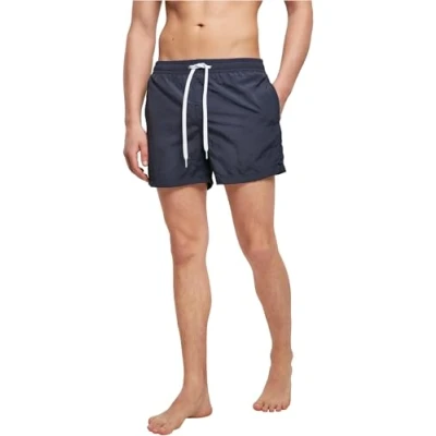 Image of Build Your Brand Men&#039;s By050 swim Shorts, Navy, 4XL