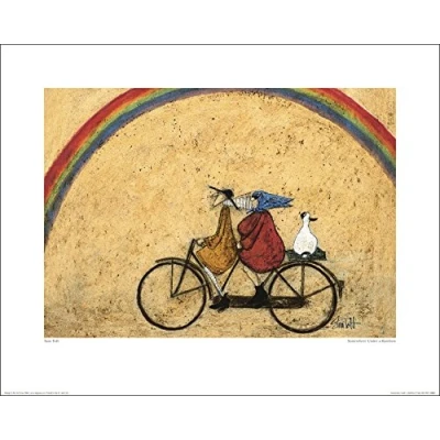 Image of The Art Group Sam Toft Somewhere Under a Rainbow Print, Paper, Multi Colour, 40 x 50 cm