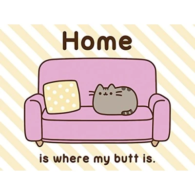 Image of Pusheen Canvas, Multi Colour, 60 x 80 cm