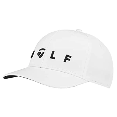 Image of TaylorMade Men&#039;s Tm Golf Logo Cap, White, One Size UK