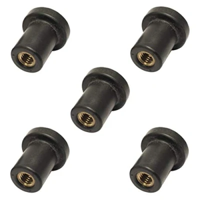 Image of 5x RUBBER WELL NUT RIVET RUB CAVITY FAIRING FIXINGS M4 M5 M6 MOTORBIKE CAR WINDSCREEN (M3)