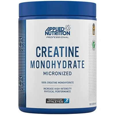 Image of Applied Nutrition Mirconised Creatine Powder 5g of 100% Pure Monohydrate Per Serving for Performance and Muscle Power, Unflavoured (500g (New), Unflavoured)