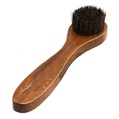 Image of Long Wooden Handle Bristle Horse Hair Shoe Boot Brushes Polish Applicator Dauber