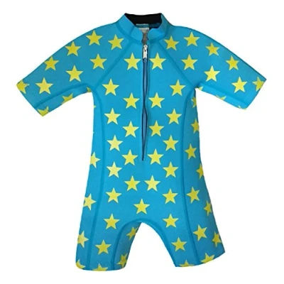 Image of Baby and Toddler Boy Neoprene Swim Suit Wetsuit Blue 12 24m
