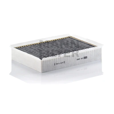 Image of 2W9319G244AA, C2C6884 Pollen Filter MANN CUK 2950 Activated Carbon 288mm 203mm 45mm JAGUAR: XJ Saloon