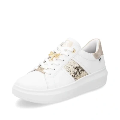 Image of Rieker Evolution W1202 Ladies Lace up 6 White Combi