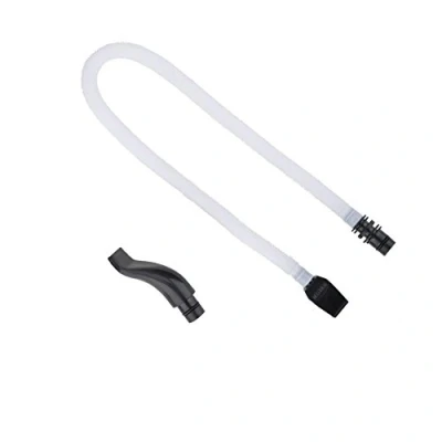 Image of Melodica Tube, 57cm Long Flexible Plastic Pianica Tube with a Black Mouthpiece Instrument Replacement Parts