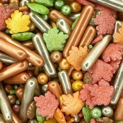 Image of Sprinkletti Halloween Autumn Glow 100g Cake Topper Sprinkles Edible Decorations Seasonal Mix For &amp; Themed Cakes Bakes