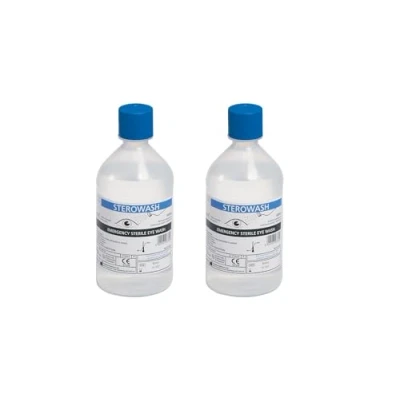 Image of Steroplast Saline Eye Wash Solution 2 x 500 ml Bottles