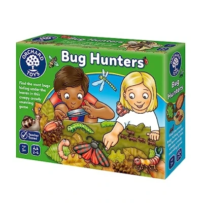 Image of Orchard Toys Bug Hunters game, A fun nature themed number and counting Educational Preschool Game