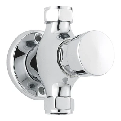 Image of Nuie A3788 Modern Bathroom Exposed Non Concussive Timed Shower Valve, 94mm x 68mm, Chrome, Set of 4 Pieces