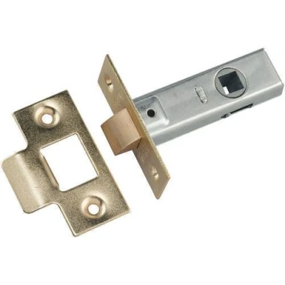 Image of 64mm (2 1/2&quot;) Tubular Mortice Latch Polished Brass