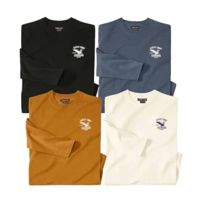 Image of ATLAS FOR MEN Pack of 4 Basic Long Sleeve Tops XXL