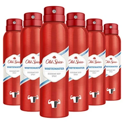Image of Old Spice Whitewater Deodorant Body Spray For Men, 150 ml, 6 Packs