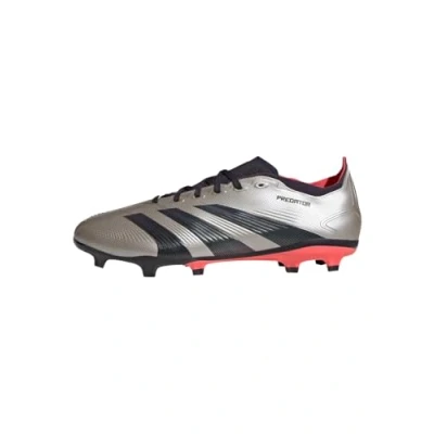 Image of adidas Performance Predator League FIRM Ground Moulded stud football boots, Men&#039;s, Size: 6.5, Platin metallic/aurora black/turbo Textile/synthetics