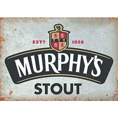 Image of Vintage Advertising Wall Tin Plaque 20x15cm Pub Shed Bar Man Cave Home Bedroom Office Kitchen Gift Metal Sign Murphys Irish Stout Ale Inspired