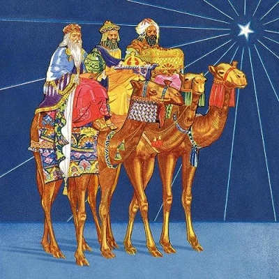Image of Museums &amp; Galleries Christmas Cards Pack of 5 The Magi Three Kings Eco Friendly Recyclable