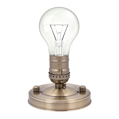 Image of Raguso E26/E27 Vintage Lighting Sconces Fixture Industrial Ceiling/Wall Light Base Holder Pendant Bulb Lamp Screw Socket for Home Restaurant Decoration(Bronze)