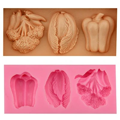 Image of Vegetables Shape Silicone Fondant Cakes Mould Chocolate Sugarcraft Decorating Tools by Clest F&amp;H
