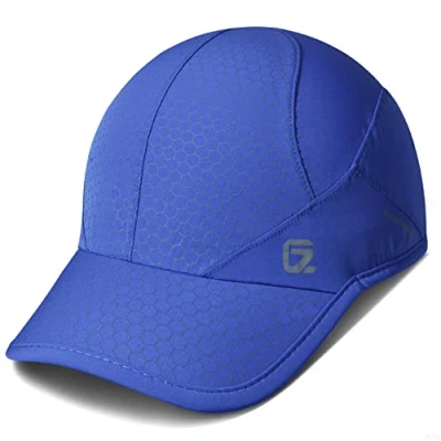 Image of Sport cap,Soft Brim Lightweight Waterproof Running Hat Breathable Baseball Cap Quick Dry Caps Cooling Portable Sun Hats for Men and Woman Performance Cloth Workouts Outdoor Activities Blue