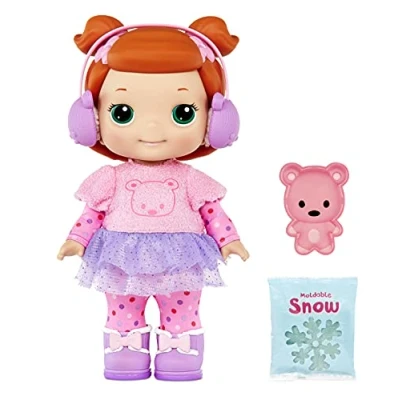 Image of little Tikes 658723EUC Day Lilly Doll and Accessories Winter Themed Toy Encourages Imaginative Play Includes Outfit, Earmuffs, Bear Snow Mould for Toddlers Ages 3 Years Plus