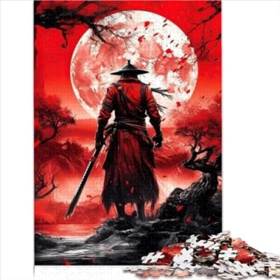 Image of Jigsaw Puzzles for Adults and Kids, Samurai Adults, 1000 Piece Puzzle, Wooden Boys Girls, Educational Puzzle Size (50x75cm)