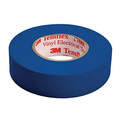 Image of 3 m TBLA1510 Temflex 1500 Vinyl Electrical Insulation Tape, 15 mm x 10 Self Adhesive Disk Wallet Blue