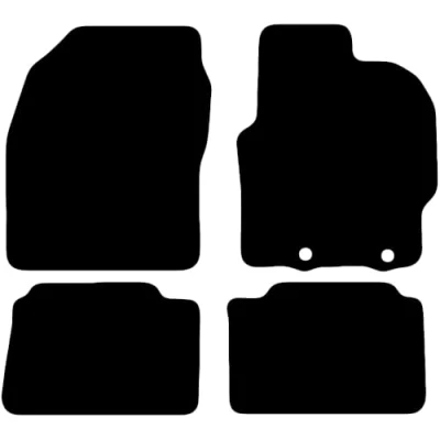 Image of Carsio Tailored Carpet Car Floor Mats For Toyota Aygo X 2022+ Onwards Fit Mat Complete Accessory Black Custom Fitted All Weather, Anti Slip Backing &amp; Trim