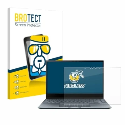 Image of brotect Glass Screen Protector Film compatible with ASUS ZenBook Flip 13 UX363EA Foil 9H Protection [Scratch Resistant, High Clarity]