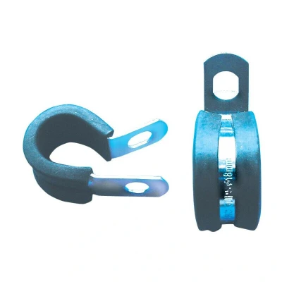 Image of 5x Matlock 27MM Zinc Plated P Clips Rubber Lined