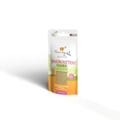 Image of I Love My Cat Food Supplement for Kittens Natural Ingredients Strong Defenses Developed with Veterinarians Immune Powder 35 g