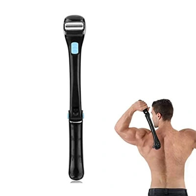 Image of Electric Back Shaver for Men,Back Hair Foldable Trimmer Removal Tool,Ergonomic Handle,Do it Yourself 180 Degrees &amp; Cordless Design Men Women Pain Free Shave Wet or Dry