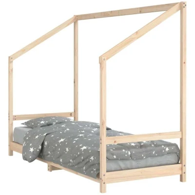 Image of vidaXL Kids Bed Frame 80x200 cm Solid Wood Pine