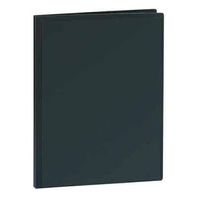 Image of 5 Star Office A4 Presentation Display Book Storage Portfolio w/Plastic Sleeves Personalisable Front Cover Polypropylene File Folders Perfect for Work, Office, School 30 Pockets Black