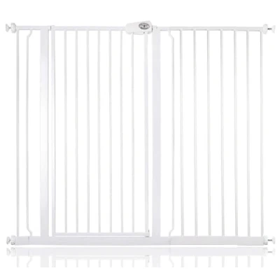 Image of Bettacare Extra Tall Pressure Installed Premium Pet Gate, 126.7cm 134.3cm, White, Fit Stair Gate for Dog, Safety Barrier Puppy, Easy Installation