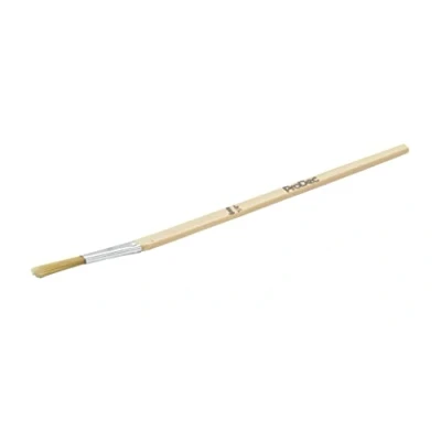 Image of ProDec LFSY2 Slant Cut Angled Synthetic Lining Fitch Brush for Precise Paint Application and Sharp Lines Ideal Detail Work, Touch Up, Window Frames, Edges, Corners, Narrow Areas, 0.25&quot; 6mm,Beige