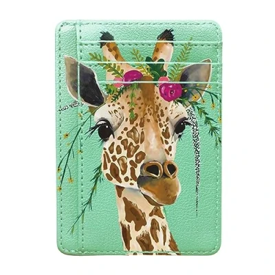 Image of BestEioyo Credit Card Holder Wallet, Giraffe