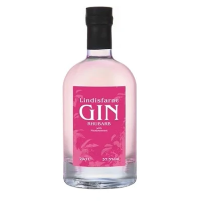 Image of Lindisfarne Rhubarb Gin, 70cl Bottle, 37.5% ABV