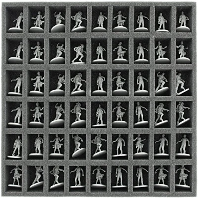Image of Feldherr AG035ZC02 35 mm foam tray with 54 slots compatible Zombicide boadgame boxes