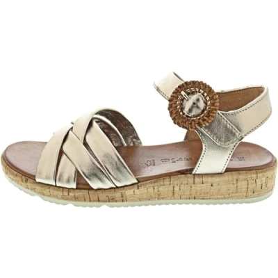 Image of Tamaris Women&#039;s Damen 1 28129 44 Flat Sandal, Bronce, 6.5 UK