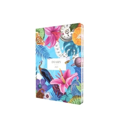 Image of Collins Maximalism 2025 Planner A5 Week to View Diary Blue (MX153.60 25) Stylish Weekly Eco with Recycled Paper
