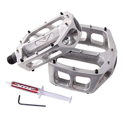 Image of Dmr V8 Pedal 115 x 95 25 mm polished silver Size:115mm 95mm 25mm