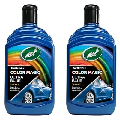 Image of Turtle Wax Color Magic Ultra Blue 2 Pack Triple Action Car Polish Removes Scratches &amp; Blemishes While Building A Deep Shine Restore Your Cars Paint Work For Long Lasting Protection