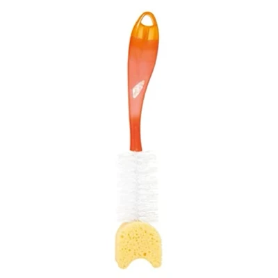 Image of Tigex 2 in 1 Soft Bottle Brush with Sponge and Teat Assorted Colours