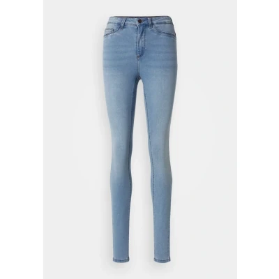 Image of Noisy May Nmcallie Jeans Skinny Fit, Women&#039;s, Size: 25x30, Light blue denim