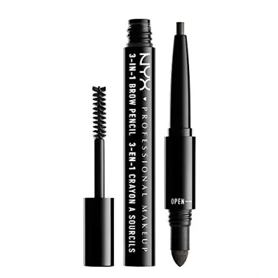 Image of NYX 3 In 1 Brow Pencil Charcoal