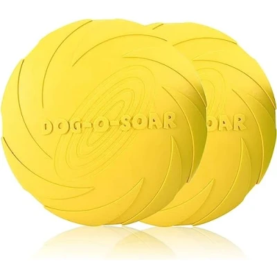 Image of PETCUTE dog frisbee flying Disc interactive Toy for Dogs Training 2 Pieces ø 18 cm