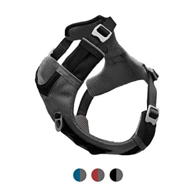 Image of Kurgo Journey Air Harness, Dog Harness for Running and Walking, Lightweight, Breathable, Small Black