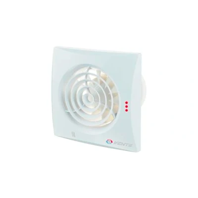 Image of Vents VEN 100 QUIET TH Low Noise Energy Efficient Extractor Bathroom or Kitchen Fan with Timer &amp; Humidity for 4&quot; 100mm ducting, 7.7 W, 230 V, White,
