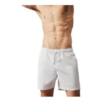 Image of Calvin Klein Men Swim Trunks Medium Drawstring Mid Length, White (Pvh Classic White), XL